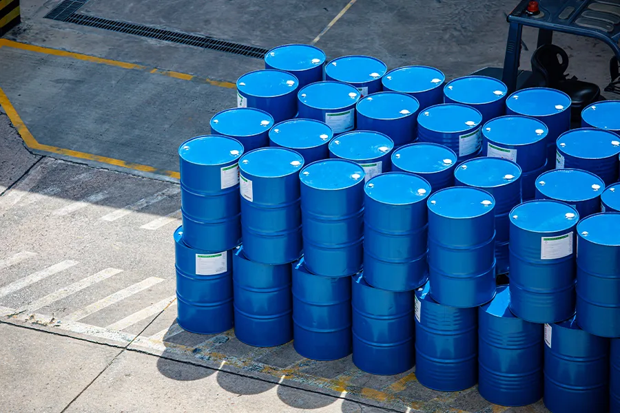 Barrels of chemicals